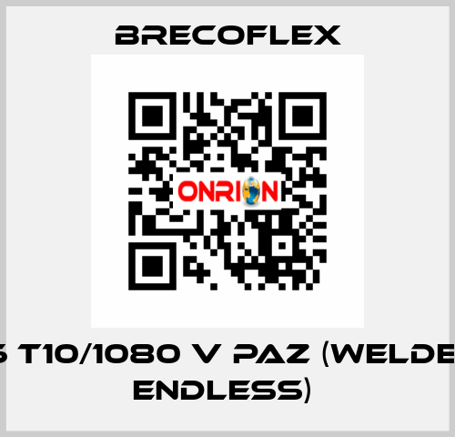 16 T10/1080 V PAZ (WELDED ENDLESS)  Brecoflex