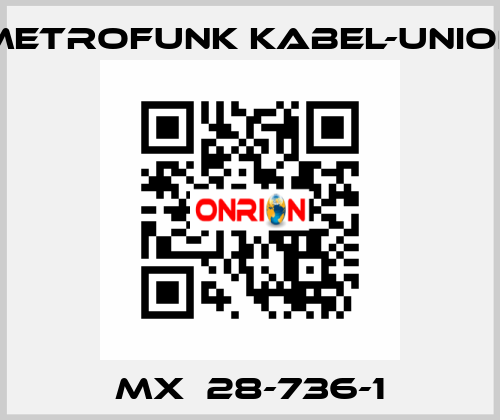 MX  28-736-1 METROFUNK KABEL-UNION