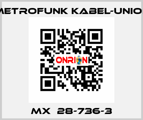 MX  28-736-3 METROFUNK KABEL-UNION