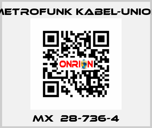 MX  28-736-4 METROFUNK KABEL-UNION