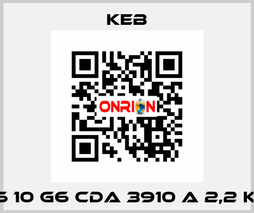 G6 10 G6 CDA 3910 A 2,2 KW KEB