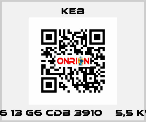 G6 13 G6 CDB 3910 В 5,5 kW KEB