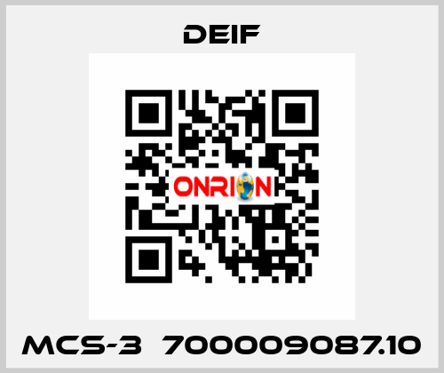 MCS-3  700009087.10 Deif