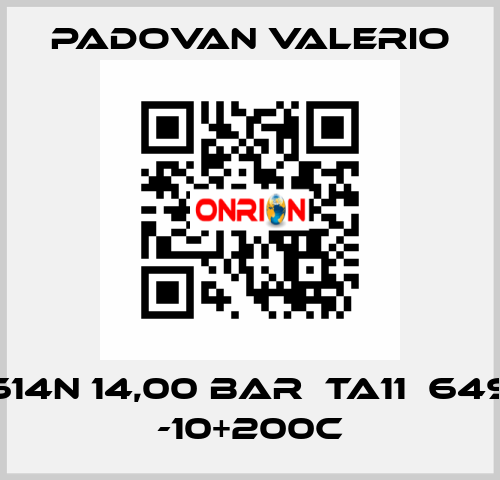 CW614N 14,00 BAR  TA11  649321 -10+200C PADOVAN VALERIO