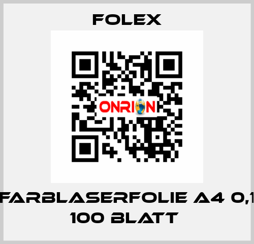 X-475 FARBLASERFOLIE A4 0,100MM 100 BLATT  Folex