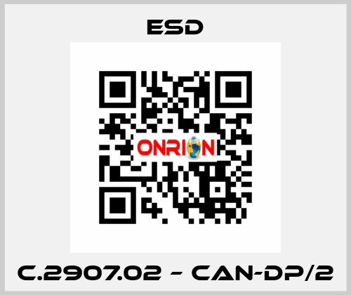 C.2907.02 – CAN-DP/2 ESD