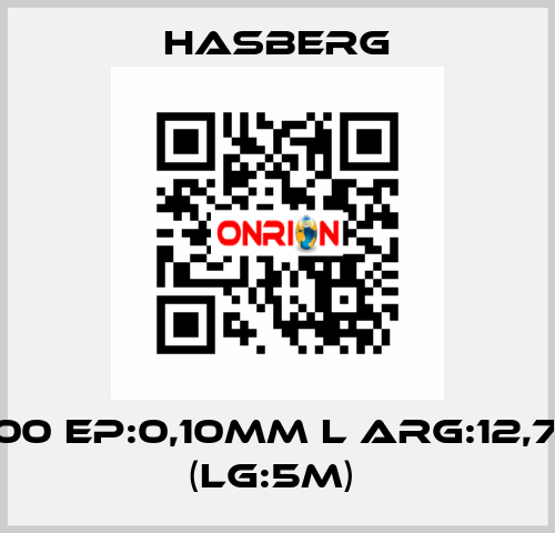 XC100 EP:0,10MM L ARG:12,7MM (LG:5M)  Hasberg