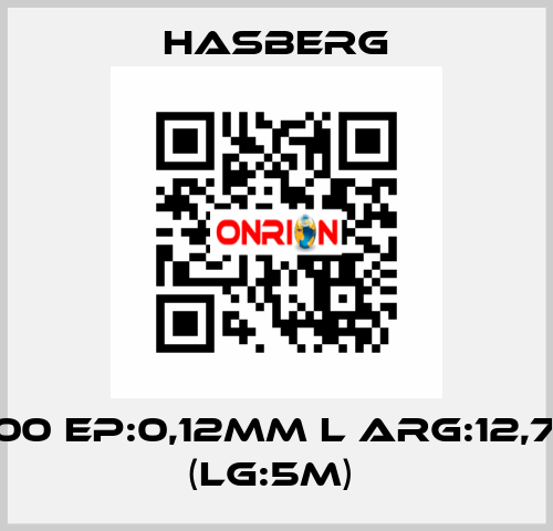 XC100 EP:0,12MM L ARG:12,7MM (LG:5M)  Hasberg