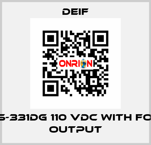 TAS-331DG 110 VDC with four output Deif