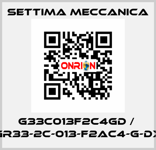 G33C013F2C4GD /  GR33-2C-013-F2AC4-G-DX Settima Meccanica