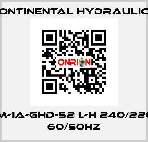 VS12M-1A-GHD-52 L-H 240/220 VAC 60/50HZ Continental Hydraulics