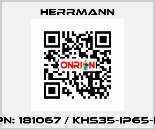 PN: 181067 / KHS35-IP65-L Herrmann