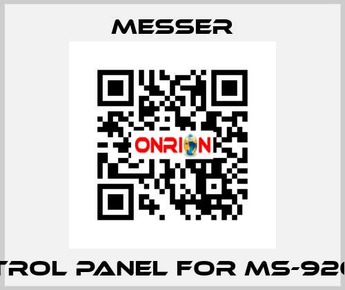 control Panel for Ms-9200-N1 Messer