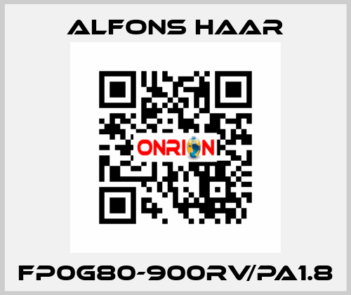 FP0G80-900RV/PA1.8 ALFONS HAAR