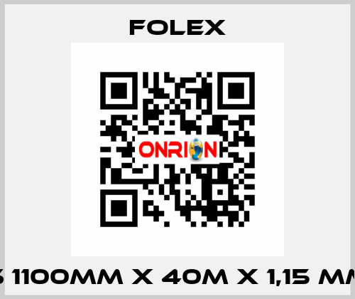 S 1100mm x 40m x 1,15 mm Folex