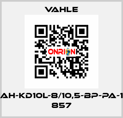 Type: AH-KD10L-8/10,5-BP-PA-14 / 142 857 Vahle