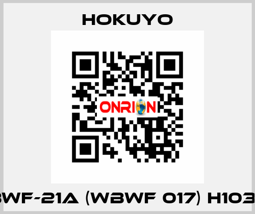 BWF-21A (WBWF 017) H103L Hokuyo