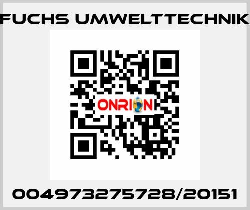 004973275728/20151 Fuchs Umwelttechnik