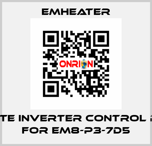 Remote inverter control panel for EM8-P3-7d5 EMHEATER