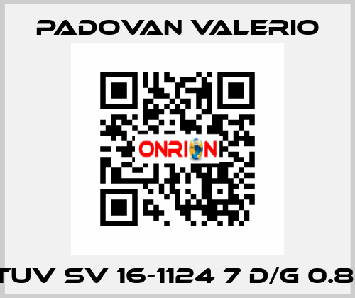 TUV SV 16-1124 7 D/G 0.81 PADOVAN VALERIO