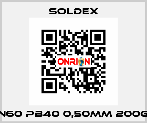 Sn60 Pb40 0,50mm 200Gr SOLDEX