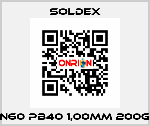 Sn60 Pb40 1,00mm 200Gr SOLDEX