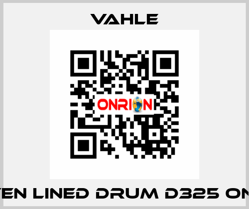 Driven lined drum d325 on LK8 Vahle