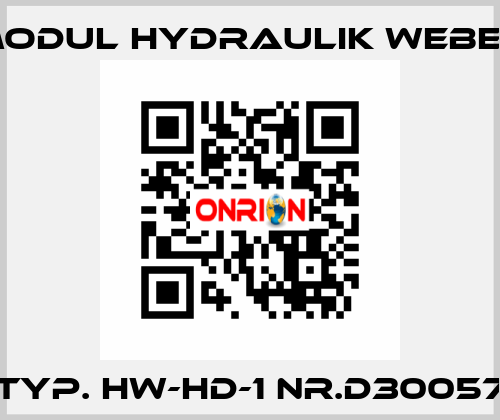 Typ. HW-HD-1 Nr.D30057 MODUL HYDRAULIK WEBER