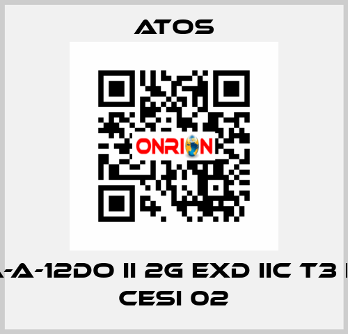 MZA-A-12DO II 2G Exd IIC T3 IP66 CESI 02 Atos