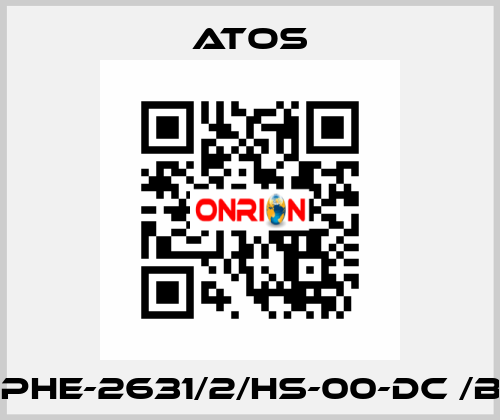 DPHE-2631/2/HS-00-DC /BT Atos