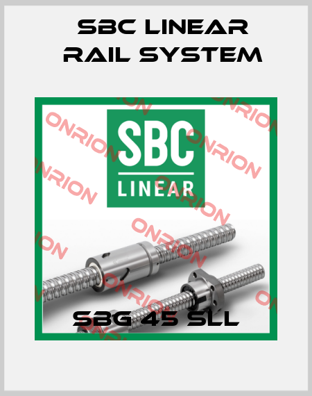 SBG 45 SLL SBC Linear Rail System
