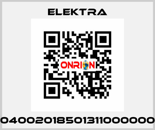 04002018501311000000 ELEKTRA