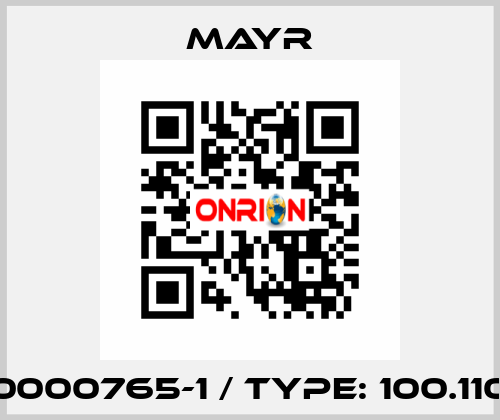 0000765-1 / Type: 100.110 Mayr