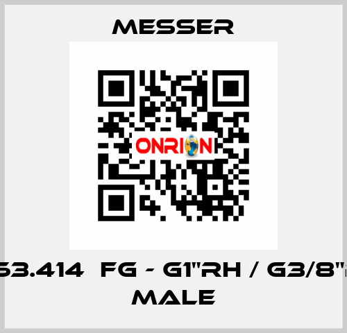 0.463.414  FG - G1"RH / G3/8"RH - Male Messer