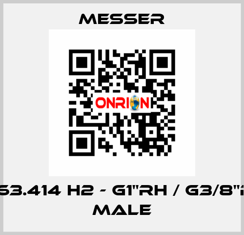 0.463.414 H2 - G1"RH / G3/8"RH - Male Messer