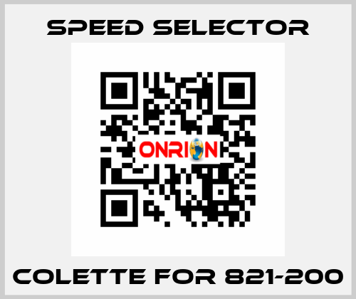 colette for 821-200 Speed Selector