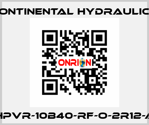 HPVR-10B40-RF-O-2R12-A Continental Hydraulics