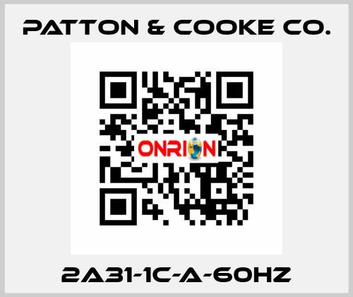 2A31-1C-A-60HZ Patton & Cooke Co.