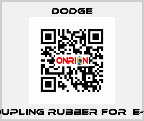 COUPLING RUBBER for  E-30 Dodge