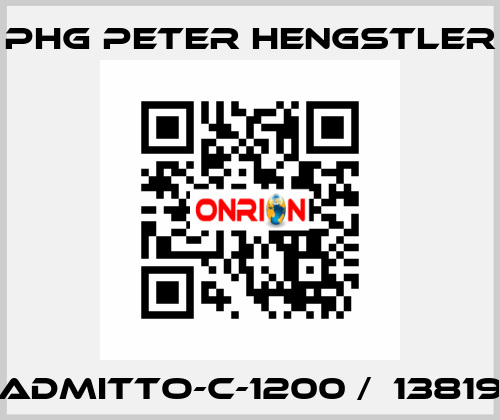 ADMITTO-C-1200 /  13819 phg Peter Hengstler