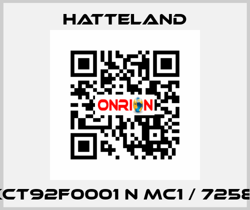 RKCT92F0001 N MC1 / 725881 HATTELAND