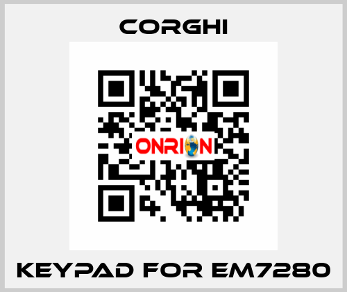 keypad for em7280 Corghi