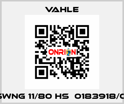 DSWNG 11/80 HS  0183918/00  Vahle