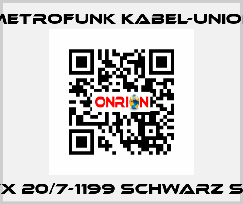 TX 20/7-1199 SCHWARZ SL METROFUNK KABEL-UNION