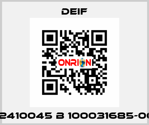 2032410045 B 100031685-00012 Deif