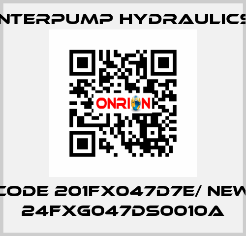 olde code 201FX047D7E/ new code 24FXG047DS0010A Interpump hydraulics