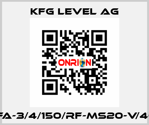 BNA-FA-3/4/150/RF-MS20-V/40/2.0- KFG Level AG