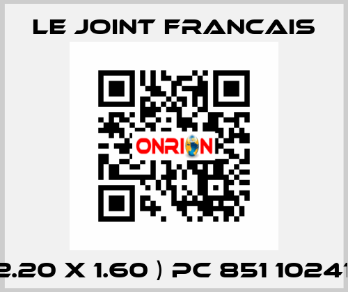 ( 2.20 X 1.60 ) PC 851 102413 LE JOINT FRANCAIS