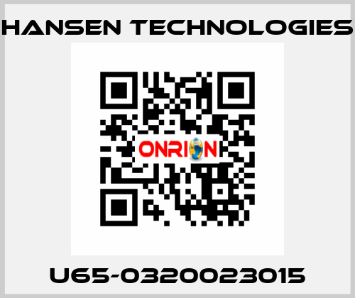 U65-0320023015 HANSEN TECHNOLOGIES