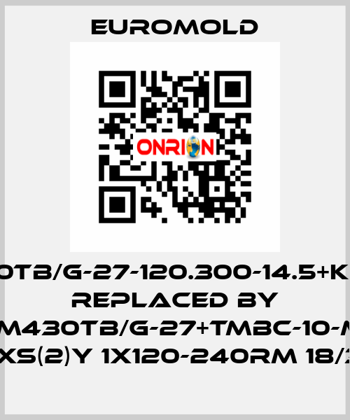 3x(M430TB/G-27-120.300-14.5+kitMT)MT replaced by 3X(M430TB/G-27+TMBC-10-M16) N(A)2XS(2)Y 1X120-240RM 18/30KV  EUROMOLD